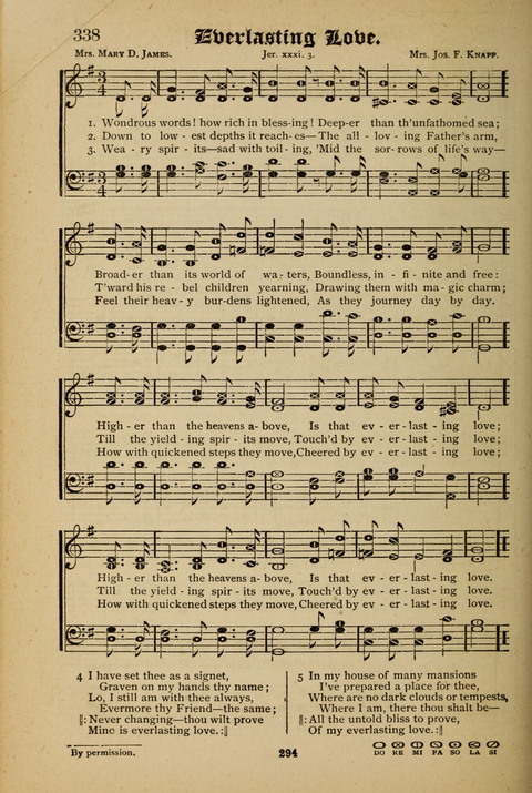 The Quartet: Four Complete Works in One Volume (Songs of Redeeming Love, The Ark of Praise, the Quiver of Sacred Song, and the Hymns of the Heart with Solos) page 292