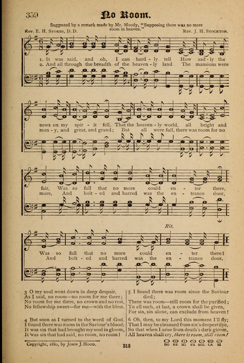The Quartet: Four Complete Works in One Volume (Songs of Redeeming Love, The Ark of Praise, the Quiver of Sacred Song, and the Hymns of the Heart with Solos) page 313