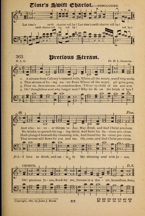 The Quartet: Four Complete Works in One Volume (Songs of Redeeming Love, The Ark of Praise, the Quiver of Sacred Song, and the Hymns of the Heart with Solos) page 317