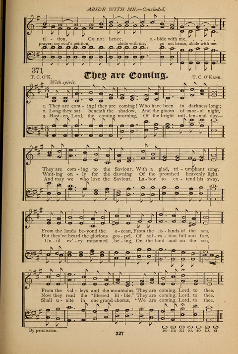 The Quartet: Four Complete Works in One Volume (Songs of Redeeming Love, The Ark of Praise, the Quiver of Sacred Song, and the Hymns of the Heart with Solos) page 325