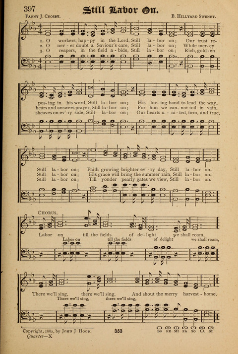 The Quartet: Four Complete Works in One Volume (Songs of Redeeming Love, The Ark of Praise, the Quiver of Sacred Song, and the Hymns of the Heart with Solos) page 351