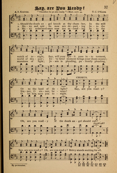 The Quartet: Four Complete Works in One Volume (Songs of Redeeming Love, The Ark of Praise, the Quiver of Sacred Song, and the Hymns of the Heart with Solos) page 37