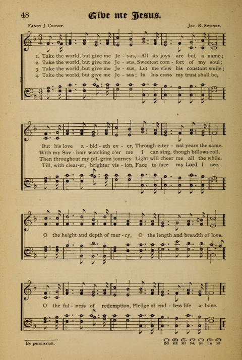 The Quartet: Four Complete Works in One Volume (Songs of Redeeming Love, The Ark of Praise, the Quiver of Sacred Song, and the Hymns of the Heart with Solos) page 48