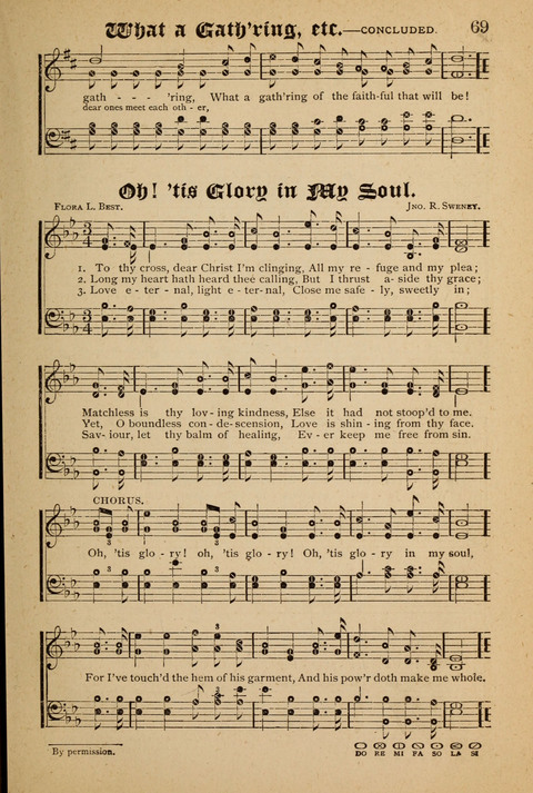 The Quartet: Four Complete Works in One Volume (Songs of Redeeming Love, The Ark of Praise, the Quiver of Sacred Song, and the Hymns of the Heart with Solos) page 69