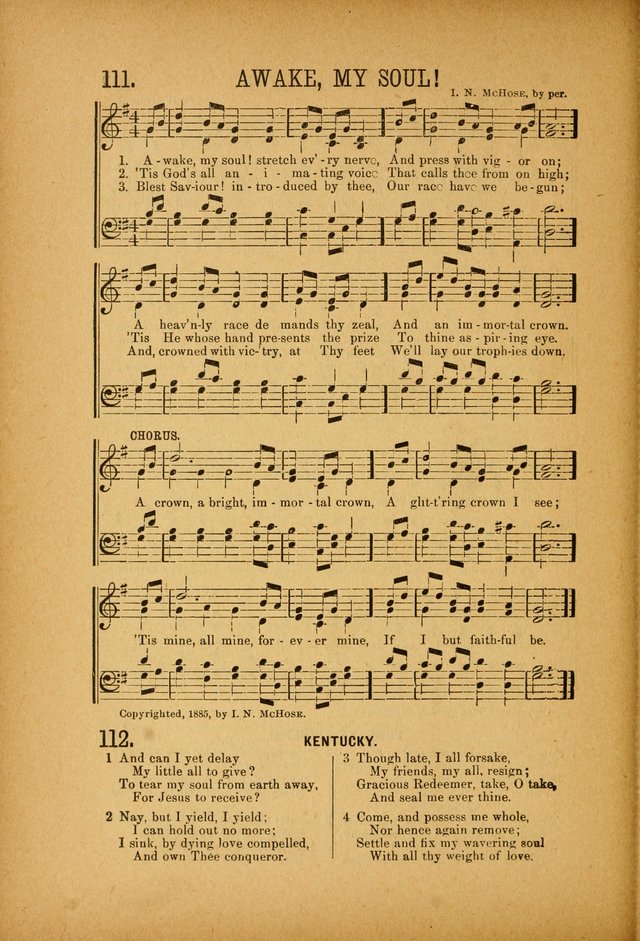 Quartette: containing Songs for the Ransomed, Songs of Love Peace and Joy, Gems of Gospel Song, Salvation Echoes, with one hundred choice selections added page 108