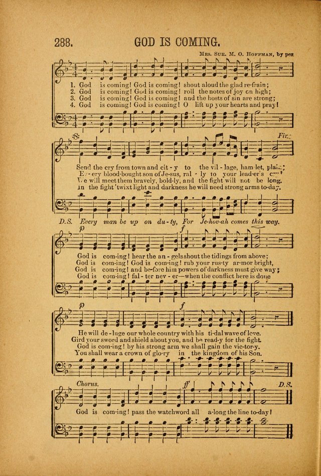 Quartette: containing Songs for the Ransomed, Songs of Love Peace and Joy, Gems of Gospel Song, Salvation Echoes, with one hundred choice selections added page 198