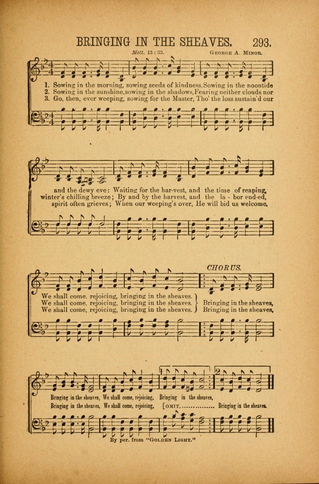 Quartette: containing Songs for the Ransomed, Songs of Love Peace and Joy, Gems of Gospel Song, Salvation Echoes, with one hundred choice selections added page 203