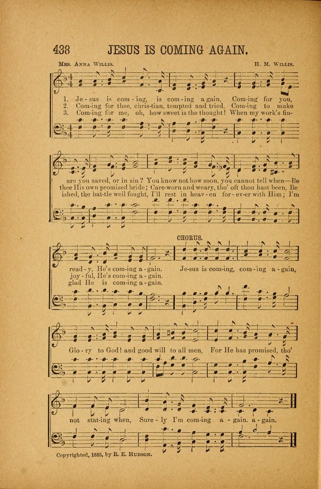 Quartette: containing Songs for the Ransomed, Songs of Love Peace and Joy, Gems of Gospel Song, Salvation Echoes, with one hundred choice selections added page 328