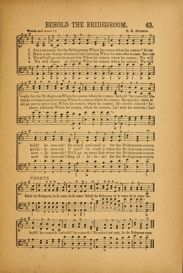 Quartette: containing Songs for the Ransomed, Songs of Love Peace and Joy, Gems of Gospel Song, Salvation Echoes, with one hundred choice selections added page 43