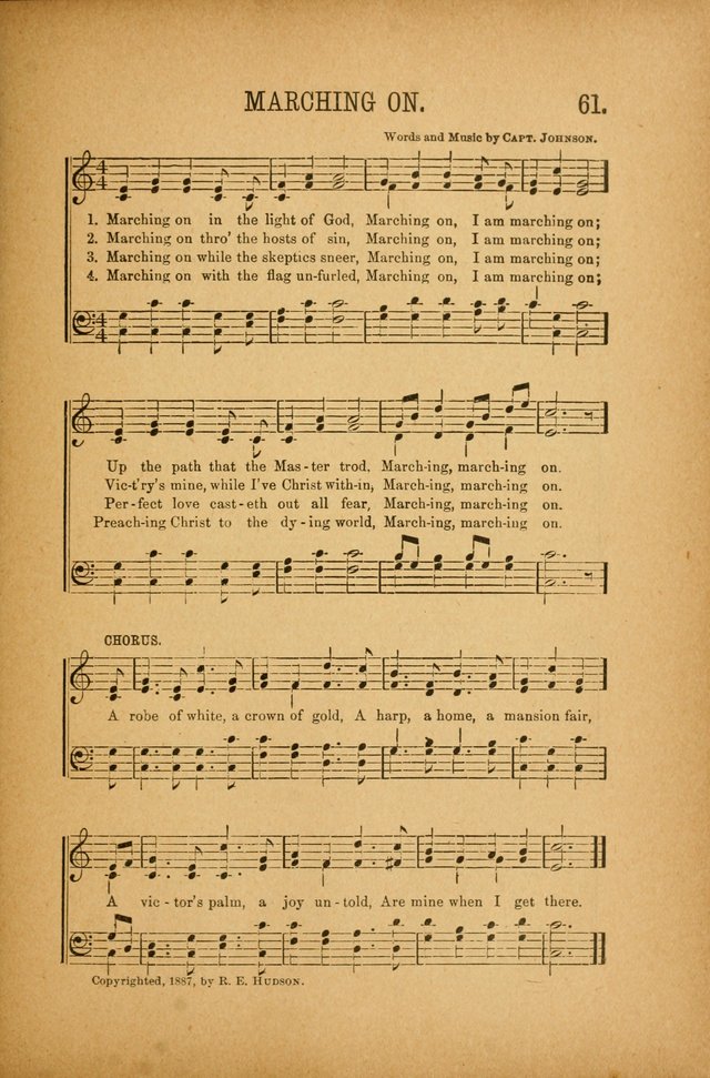 Quartette: containing Songs for the Ransomed, Songs of Love Peace and Joy, Gems of Gospel Song, Salvation Echoes, with one hundred choice selections added page 61