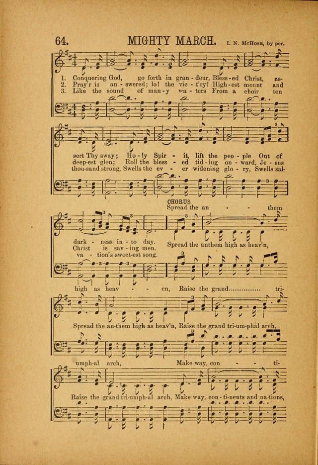 Quartette: containing Songs for the Ransomed, Songs of Love Peace and Joy, Gems of Gospel Song, Salvation Echoes, with one hundred choice selections added page 64