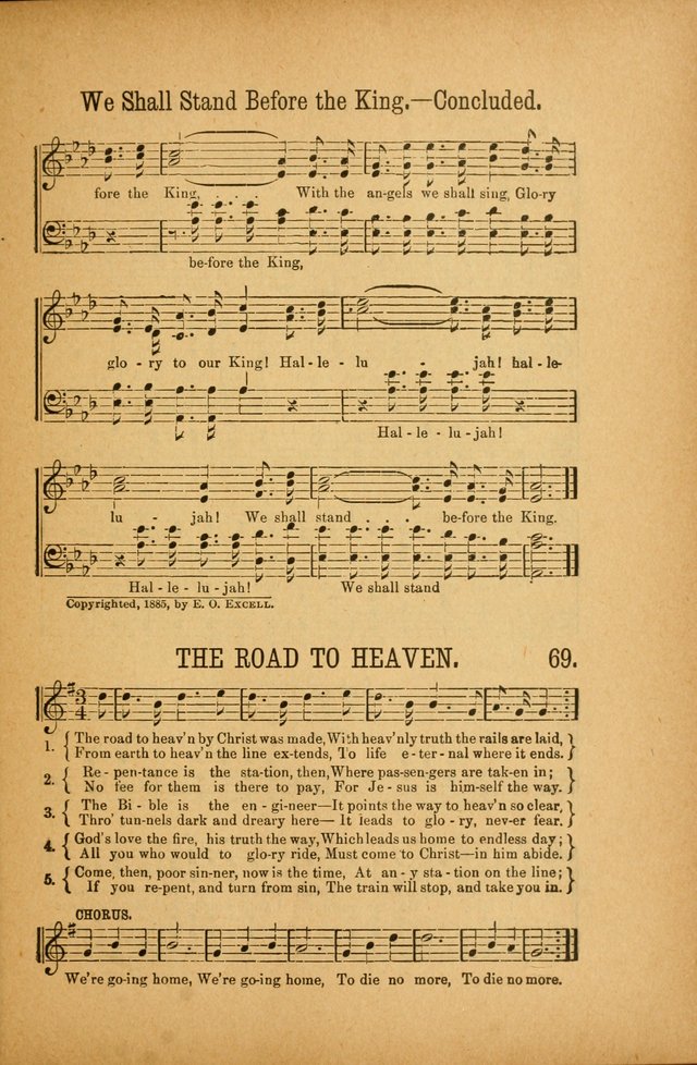 Quartette: containing Songs for the Ransomed, Songs of Love Peace and Joy, Gems of Gospel Song, Salvation Echoes, with one hundred choice selections added page 69