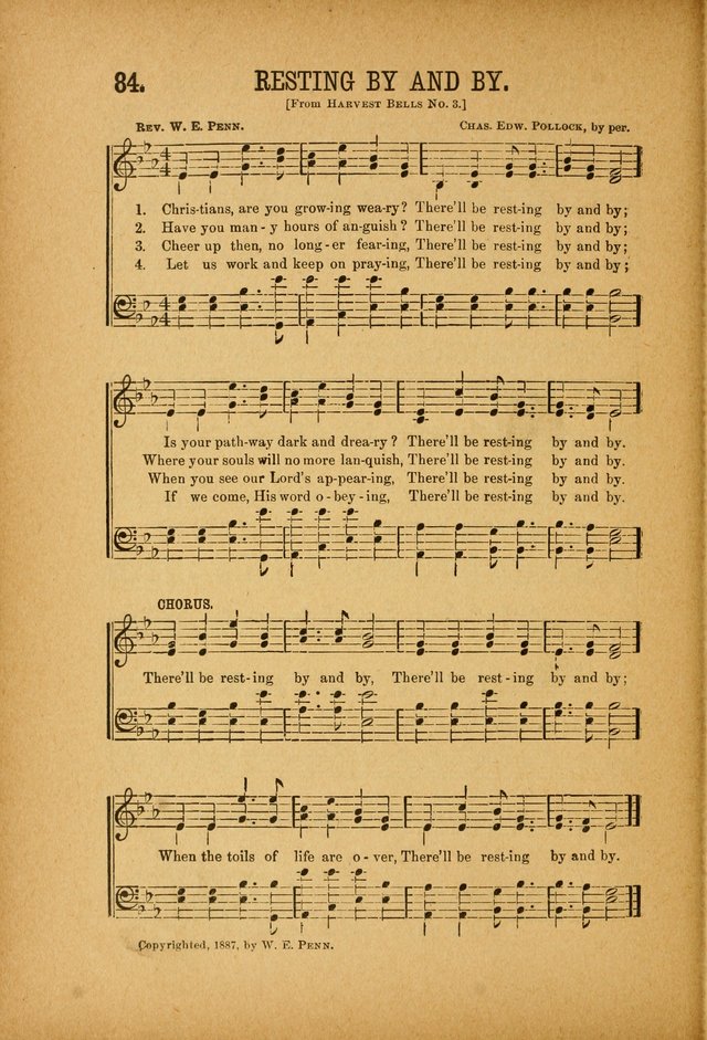 Quartette: containing Songs for the Ransomed, Songs of Love Peace and Joy, Gems of Gospel Song, Salvation Echoes, with one hundred choice selections added page 84
