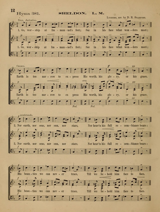 Quartet and chorus choir: companion to Songs for the sanctuary. page 19