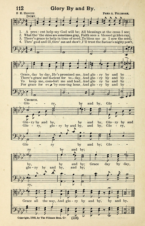 Quartets and Choruses for Men: A Collection of New and Old Gospel Songs to which is added Patriotic, Prohibition and Entertainment Songs page 114