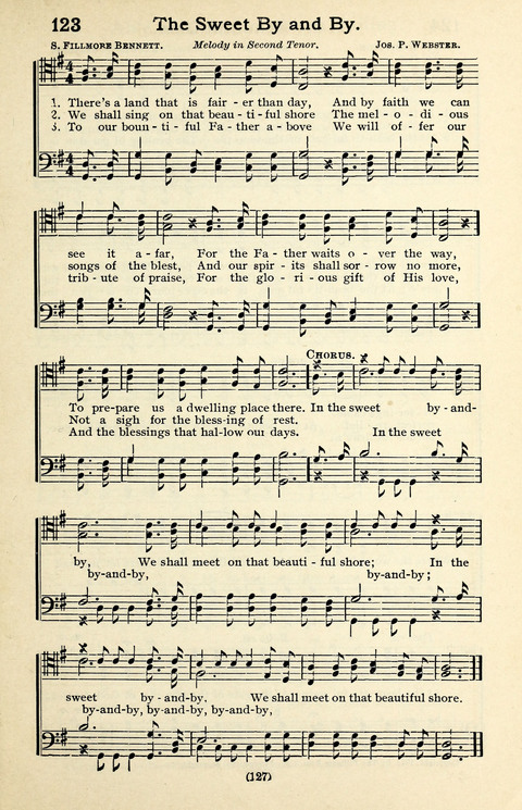 Quartets and Choruses for Men: A Collection of New and Old Gospel Songs to which is added Patriotic, Prohibition and Entertainment Songs page 125