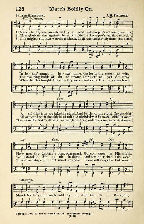 Quartets and Choruses for Men: A Collection of New and Old Gospel Songs to which is added Patriotic, Prohibition and Entertainment Songs page 128