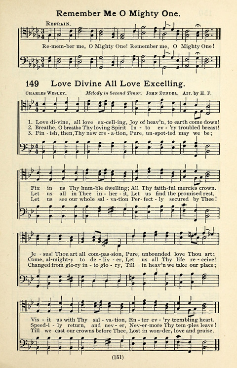 Quartets and Choruses for Men: A Collection of New and Old Gospel Songs to which is added Patriotic, Prohibition and Entertainment Songs page 149