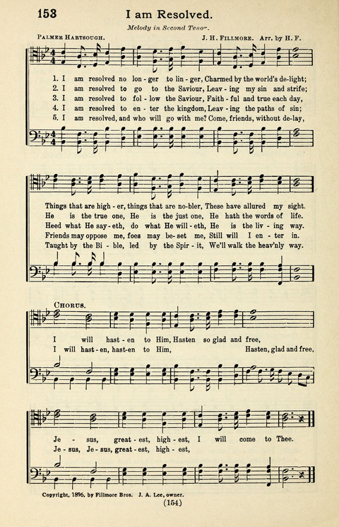 Quartets and Choruses for Men: A Collection of New and Old Gospel Songs to which is added Patriotic, Prohibition and Entertainment Songs page 152