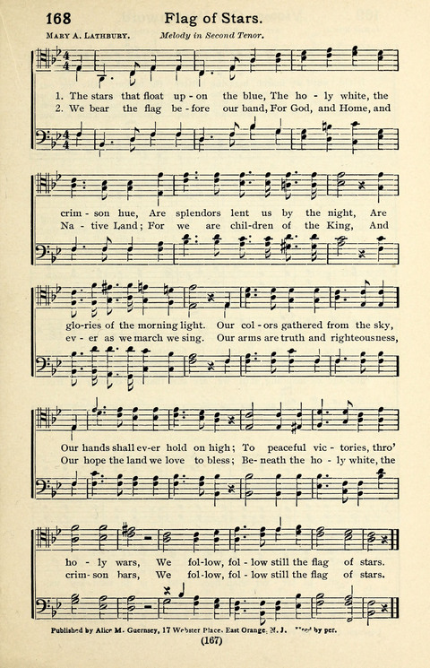 Quartets and Choruses for Men: A Collection of New and Old Gospel Songs to which is added Patriotic, Prohibition and Entertainment Songs page 165
