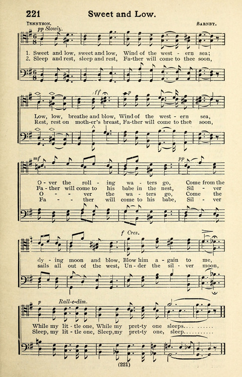 Quartets and Choruses for Men: A Collection of New and Old Gospel Songs to which is added Patriotic, Prohibition and Entertainment Songs page 219