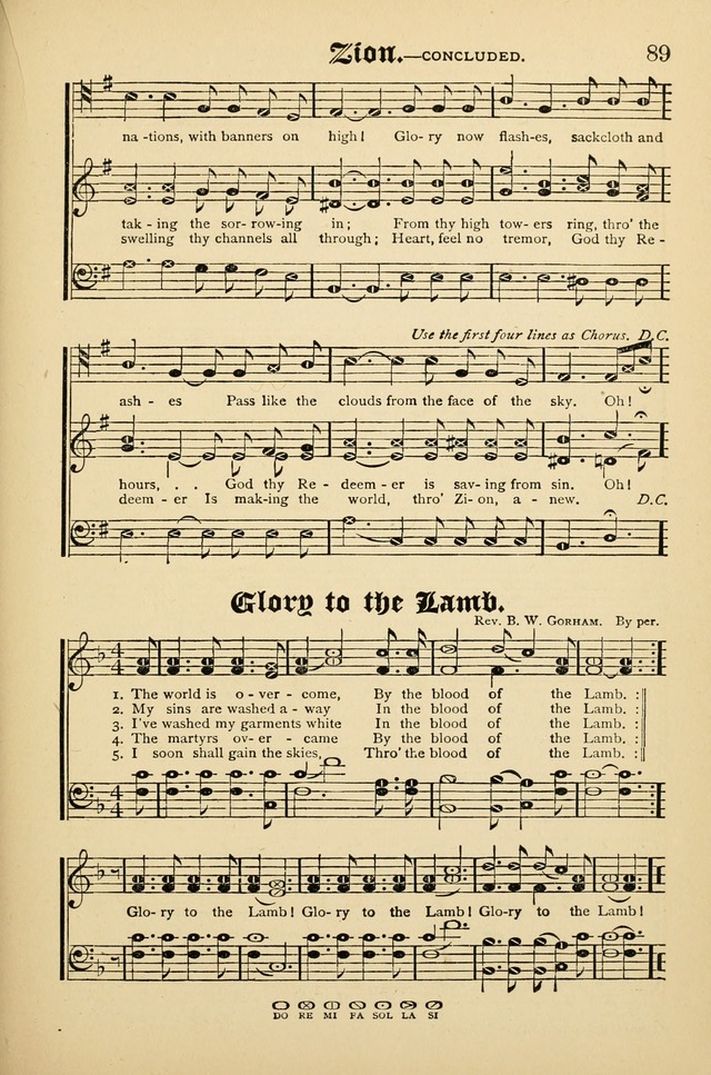 The Quiver of Sacred Song: for use in Sunday School, Prayer Meetings, Gospel Meetings, etc. page 89