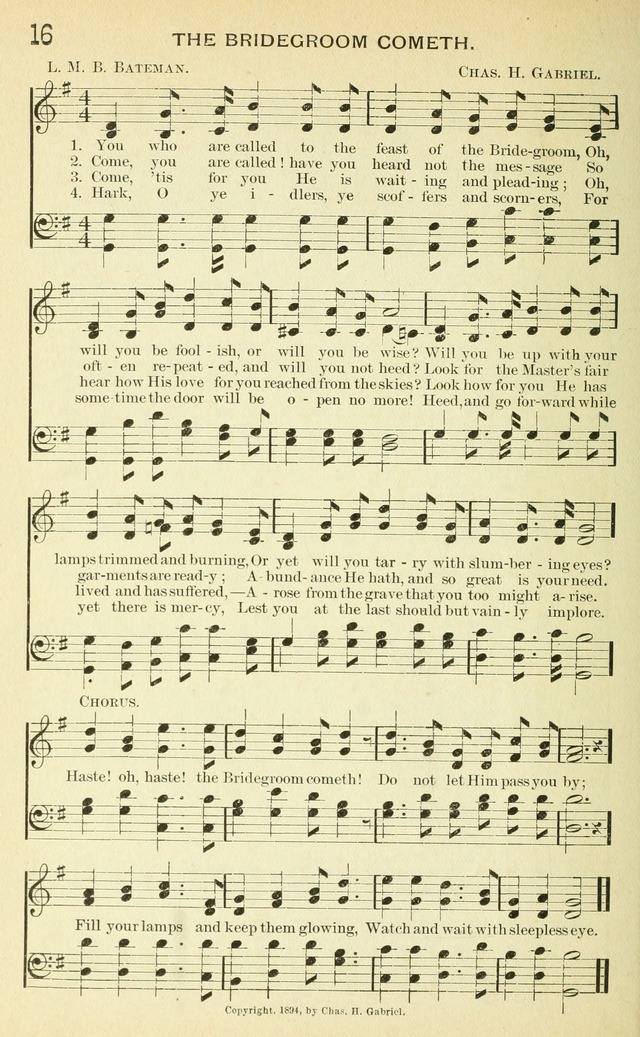 Rich in Blessing: a grand new collection for Sunday-schools, Christian endeavor, Epworth League, revival, camp and prayer meetings, choirs, and the home circle page 23