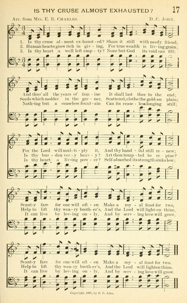 Rich in Blessing: a grand new collection for Sunday-schools, Christian endeavor, Epworth League, revival, camp and prayer meetings, choirs, and the home circle page 24