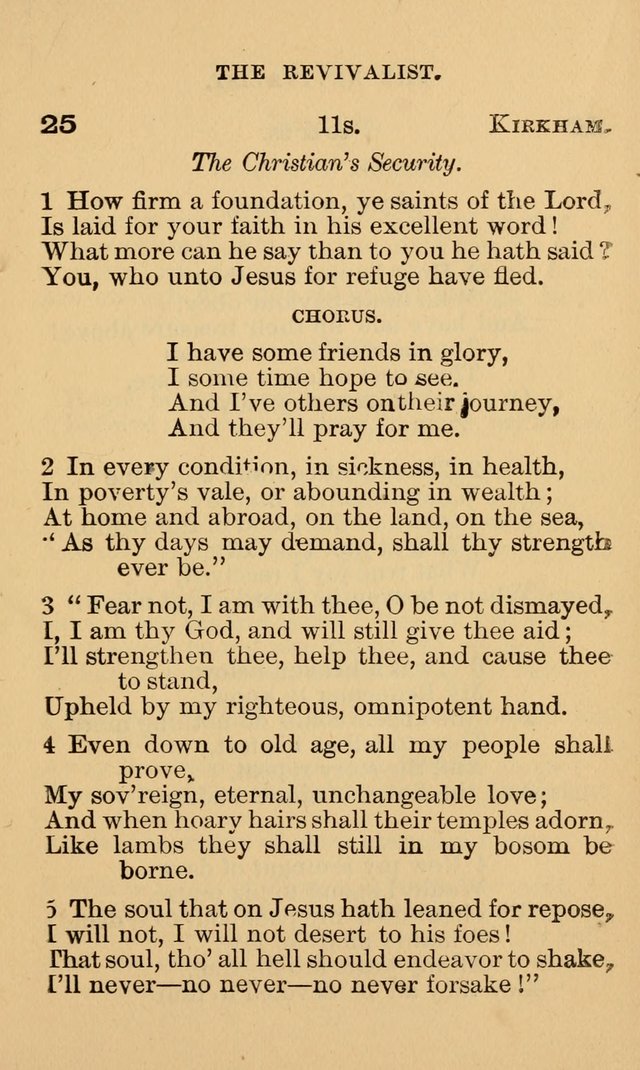 The Revivalist: Containing One Hundred Choice Revival Hymns, and One Hundred and Twenty-five Choruses: Designed for Use On Revival Occasions. (1st ed) page 29