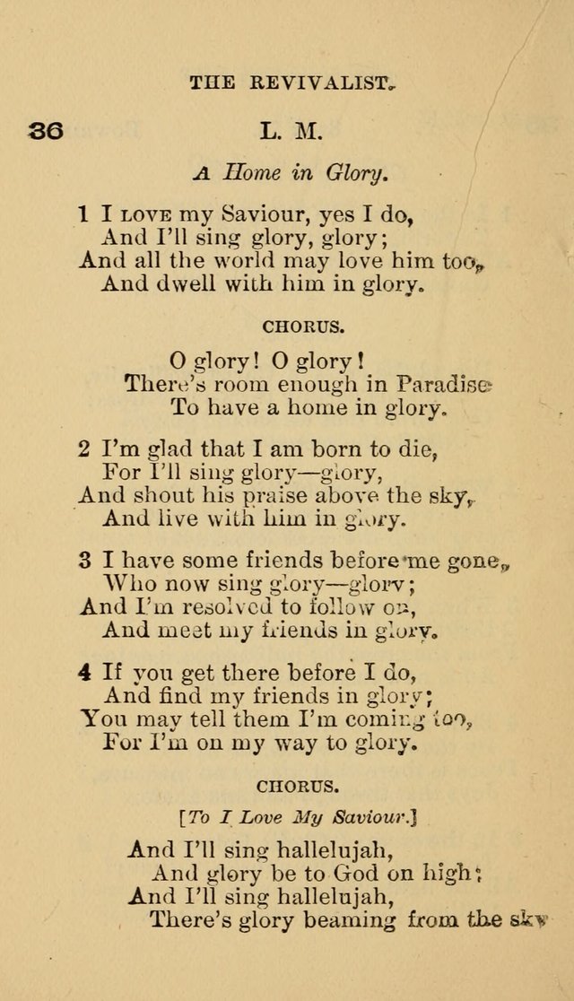The Revivalist: Containing One Hundred Choice Revival Hymns, and One Hundred and Twenty-five Choruses: Designed for Use On Revival Occasions. (1st ed) page 40