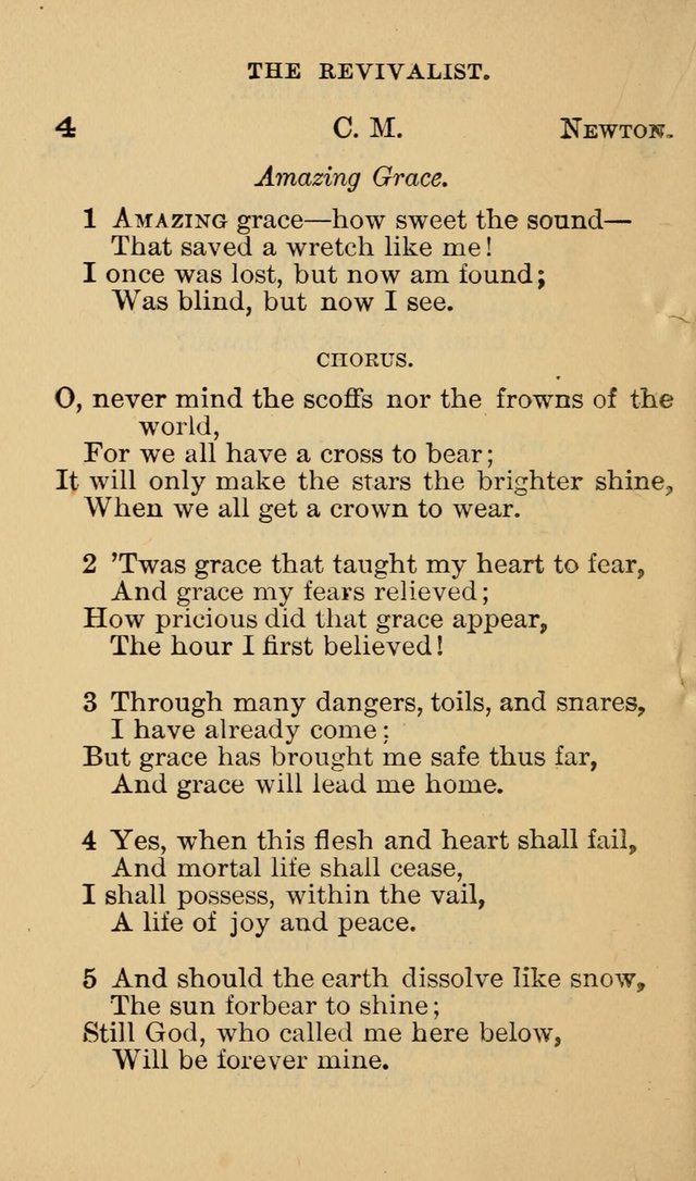The Revivalist: Containing One Hundred Choice Revival Hymns, and One Hundred and Twenty-five Choruses: Designed for Use On Revival Occasions. (1st ed) page 8