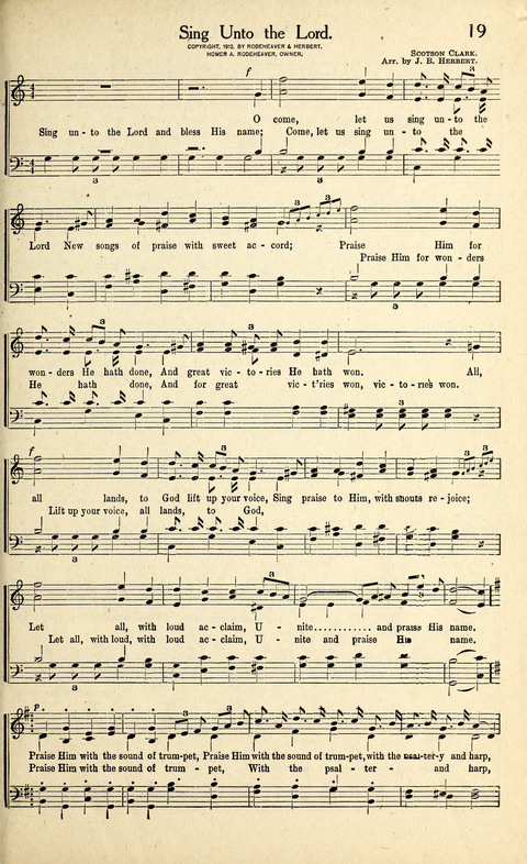 Rodeheaver Chorus Collection page 19