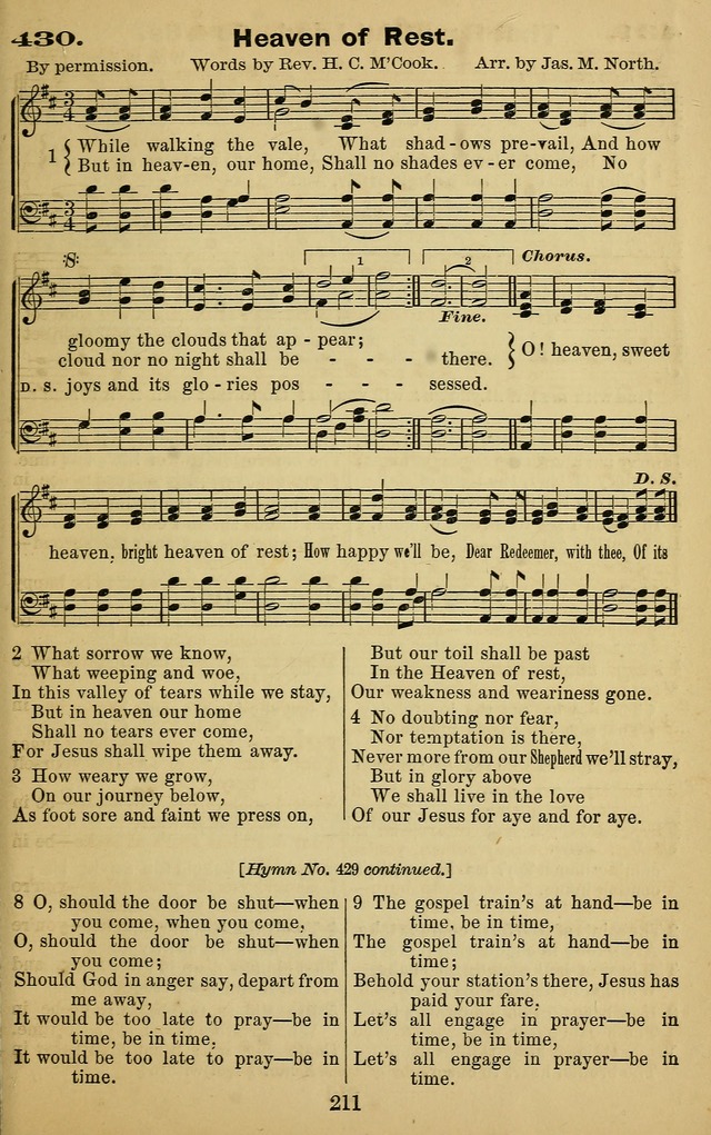 The Revivalist: a Collection of Choice Revival Hymns and Tunes page 211