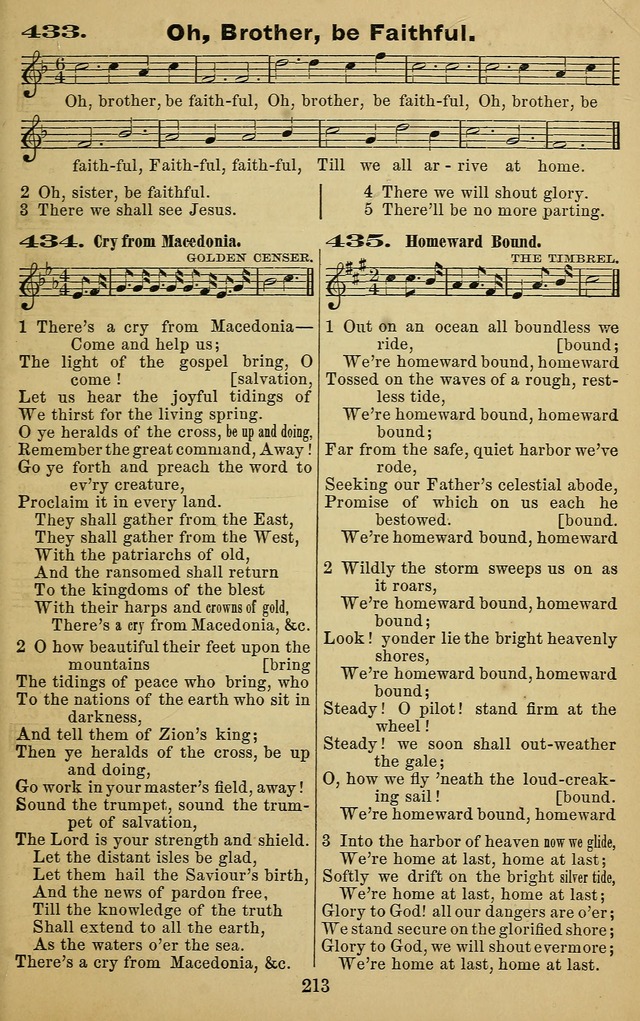 The Revivalist: a Collection of Choice Revival Hymns and Tunes page 213