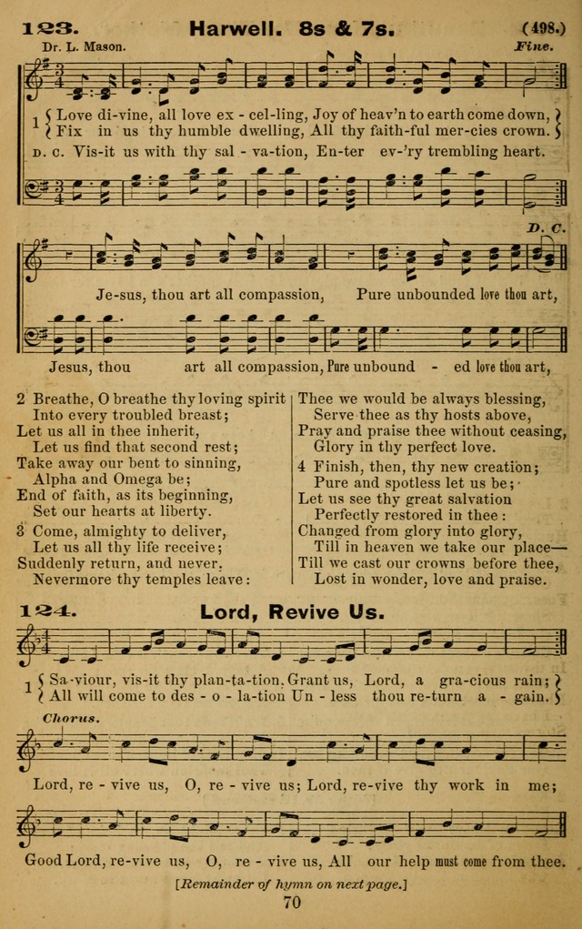 The Revivalist: a Collection of Choice Revival Hymns and Tunes page 70