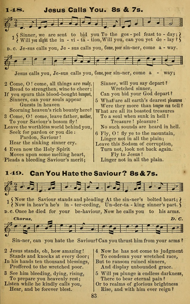 The Revivalist: a Collection of Choice Revival Hymns and Tunes page 83