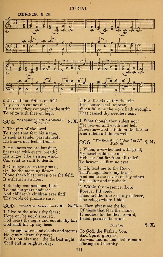 The Reformed Church Hymnal: with tunes page 111