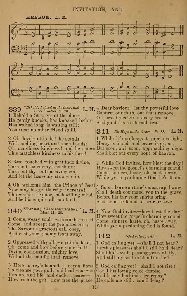 The Reformed Church Hymnal: with tunes page 124