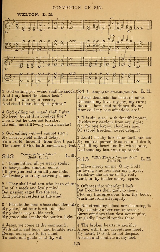 The Reformed Church Hymnal: with tunes page 125