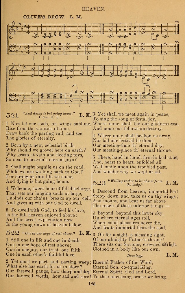 The Reformed Church Hymnal: with tunes page 185