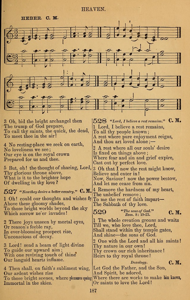 The Reformed Church Hymnal: with tunes page 187