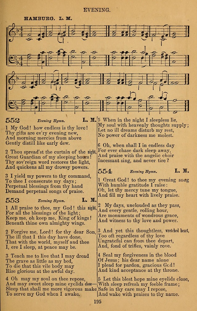 The Reformed Church Hymnal: with tunes page 195