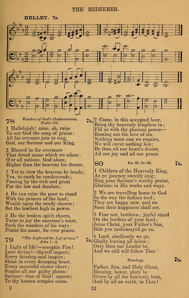 The Reformed Church Hymnal: with tunes page 33