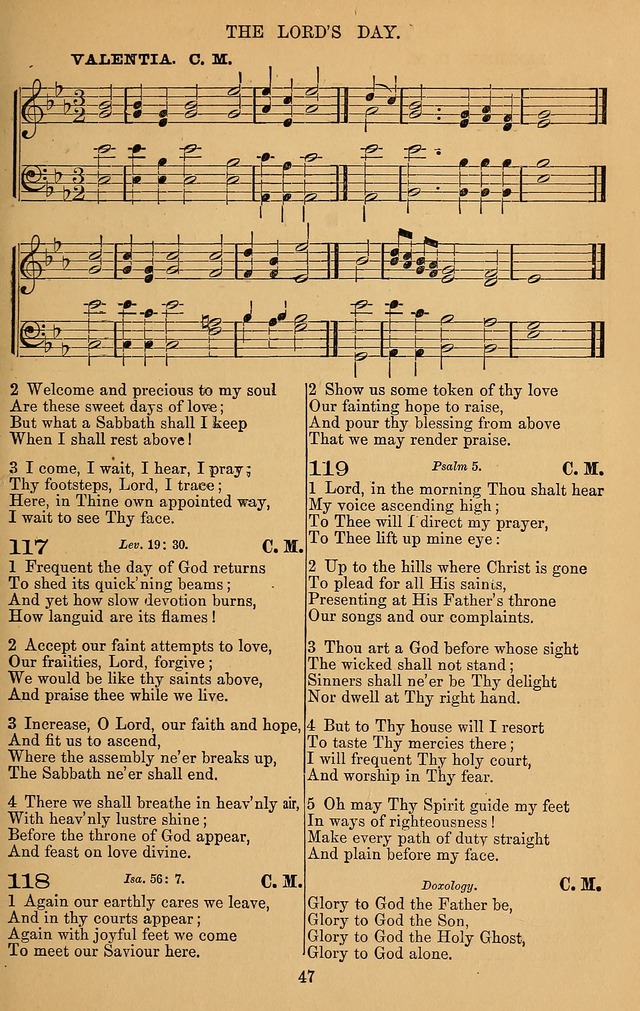 The Reformed Church Hymnal: with tunes page 47