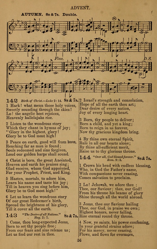 The Reformed Church Hymnal: with tunes page 56
