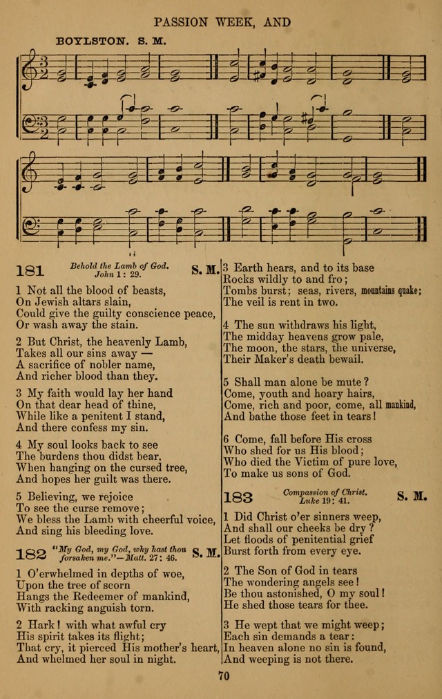 The Reformed Church Hymnal: with tunes page 70