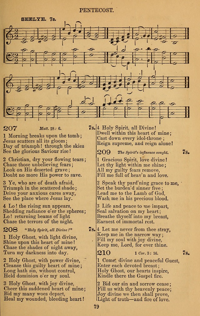 The Reformed Church Hymnal: with tunes page 79