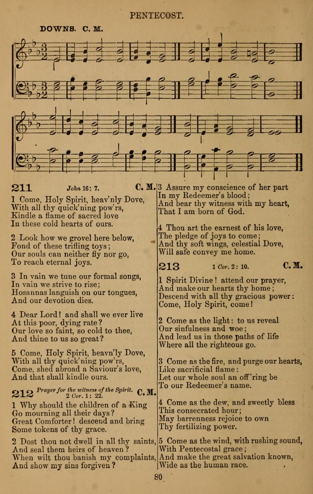 The Reformed Church Hymnal: with tunes page 80