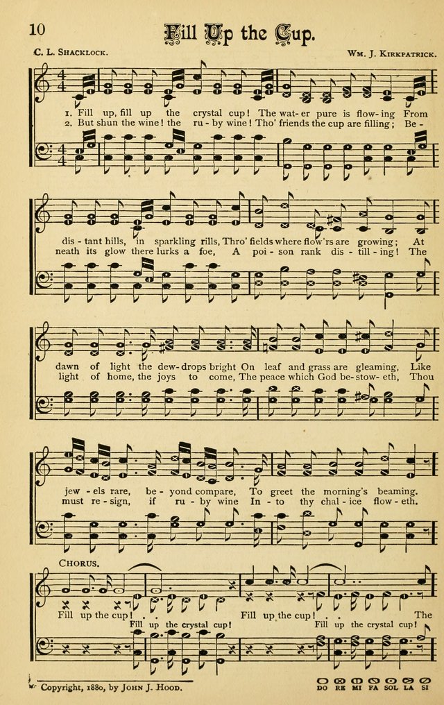 The Royal Fountain No. 3: sacred songs and hymns for use in Sabbath-school or prayer meeting page 10