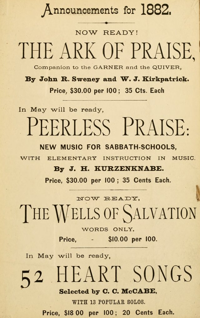 The Royal Fountain No. 3: sacred songs and hymns for use in Sabbath-school or prayer meeting page 107